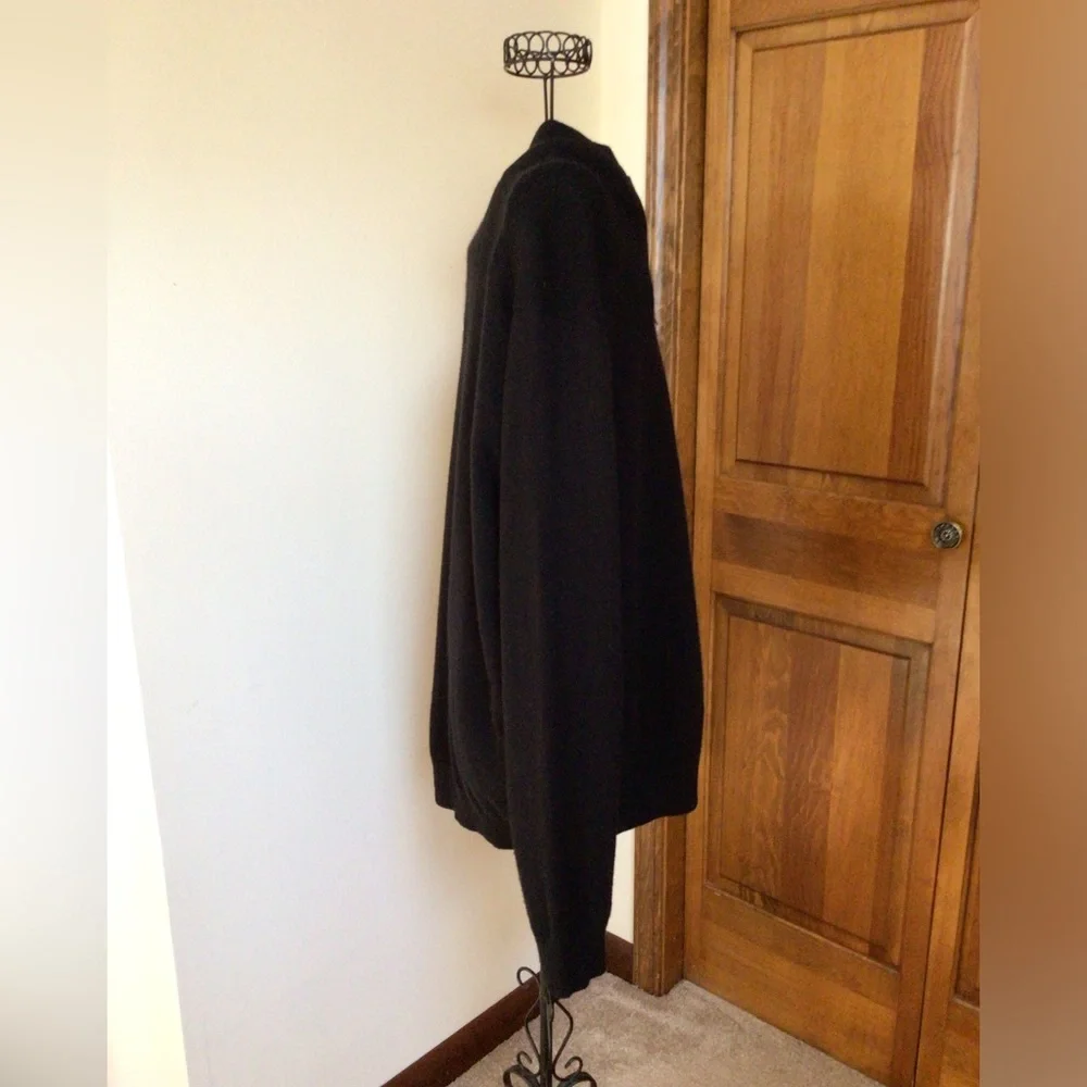 Saks Fifth Avenue Quarter Zip Cashmere Sweater, Black XXL - Picture 6 of 6